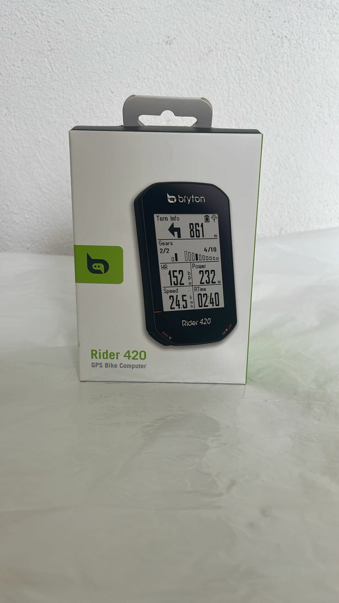 GPS Computer Bryton Rider 420 con FASCIA CARDIO - Bikers Tree